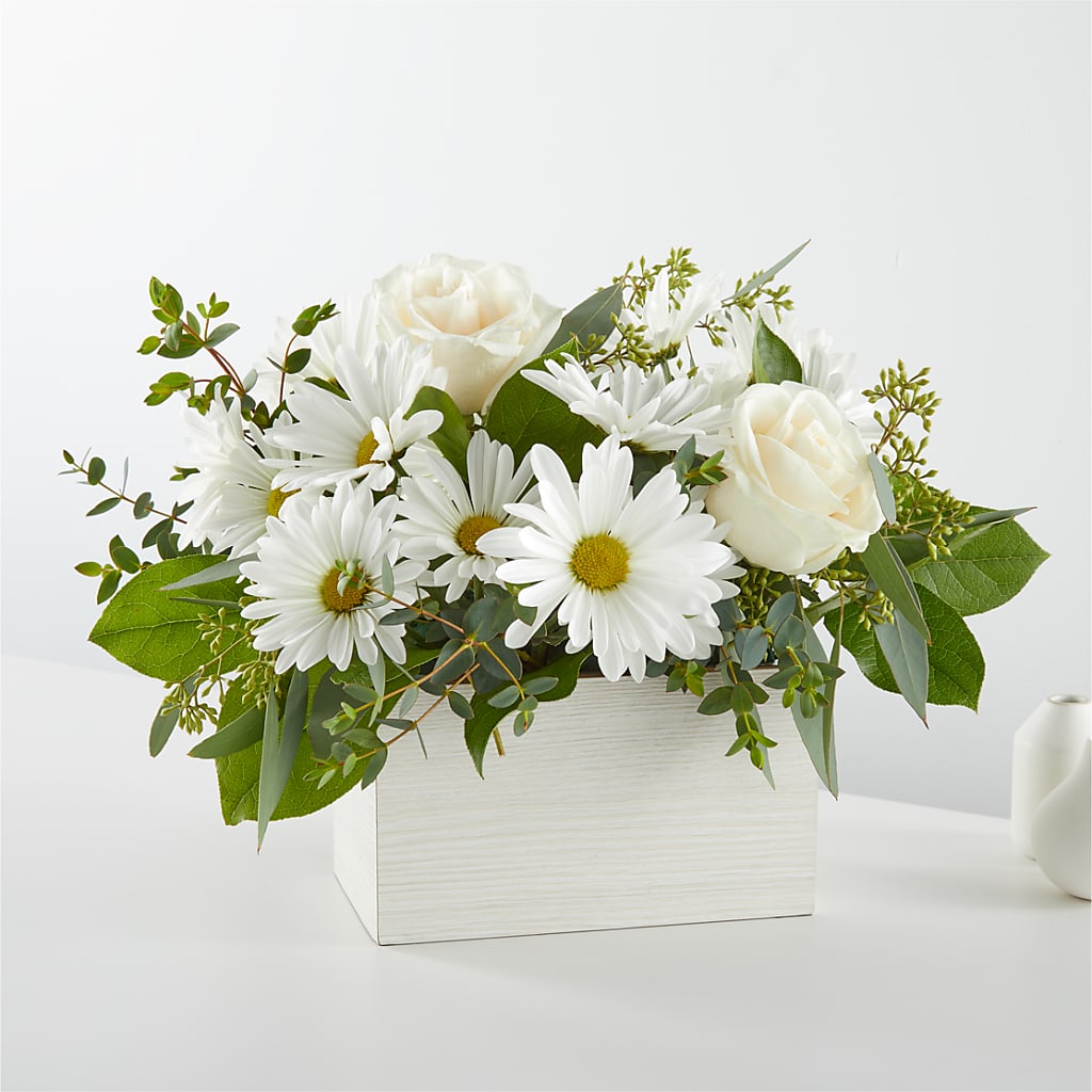 Fresh Linen Box Bouquet – Oopsie Daisy Llc, Berlin NJ