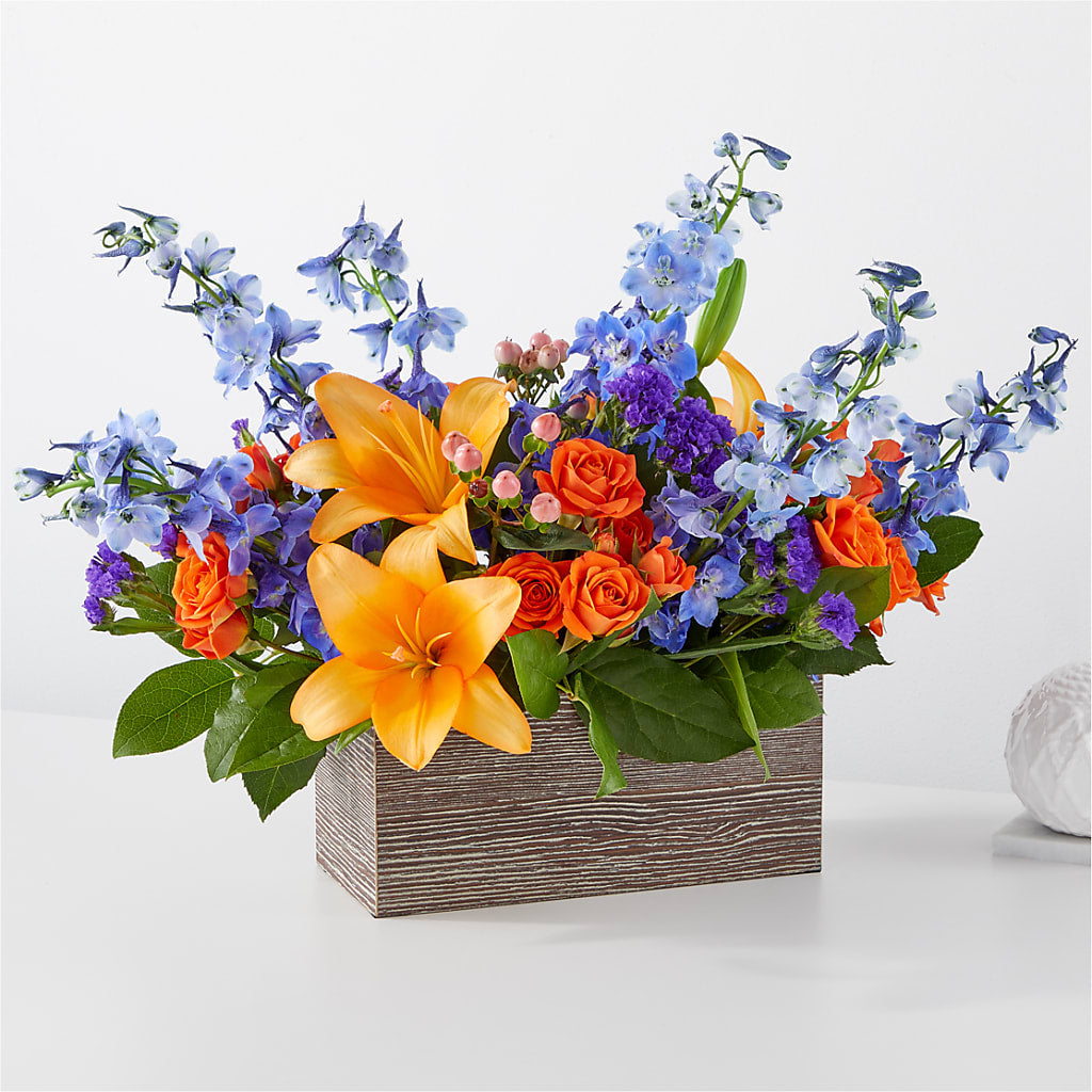 Radiant Citrus Box Bouquet – Oopsie Daisy Llc, Berlin NJ