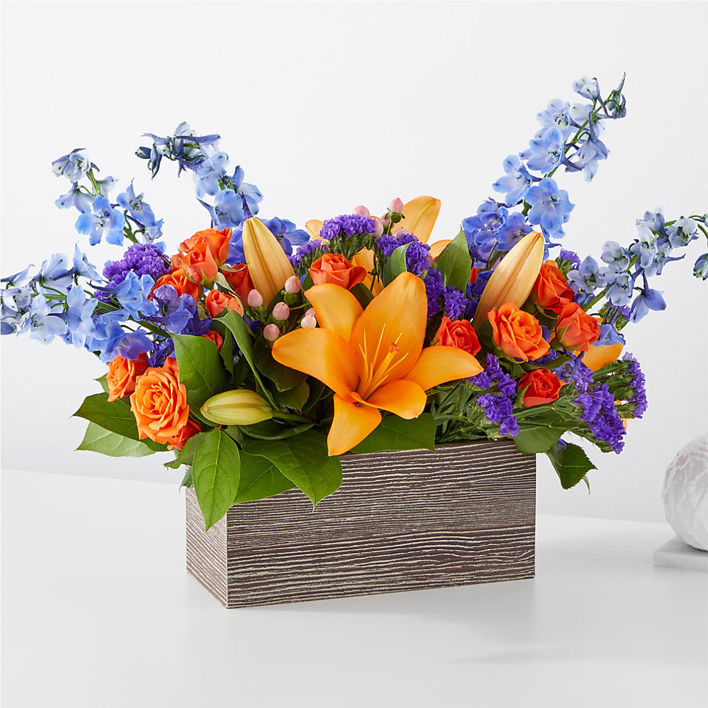 Radiant Citrus Box Bouquet – Oopsie Daisy Llc, Berlin NJ