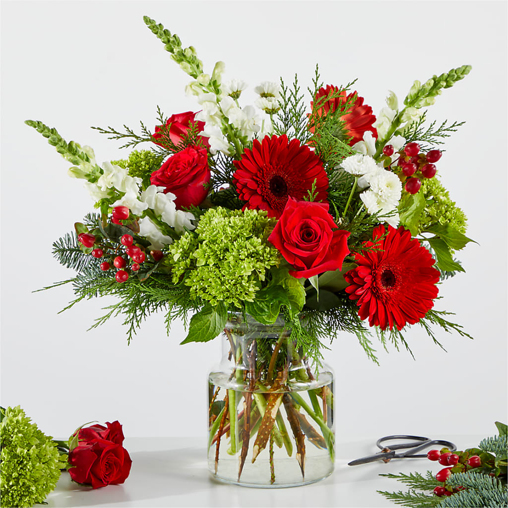 Merry Moment Bouquet – A Florist Original – Oopsie Daisy Llc, Berlin NJ
