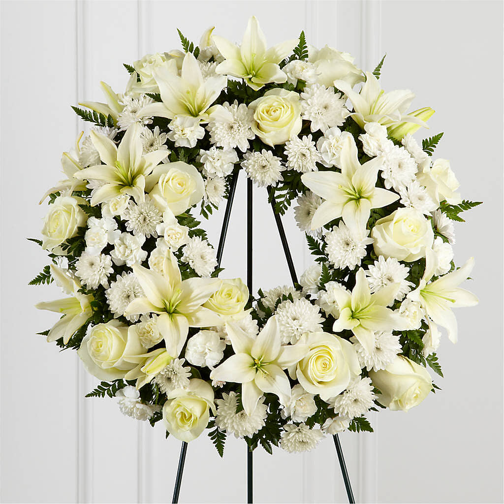 Treasured Tribute Wreath – Oopsie Daisy Llc, Berlin NJ