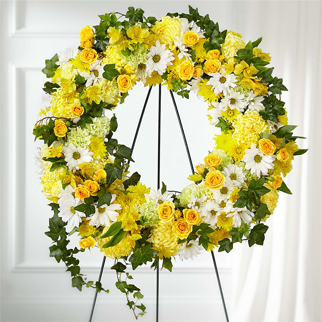Golden Remembrance Wreath – Oopsie Daisy Llc, Berlin NJ