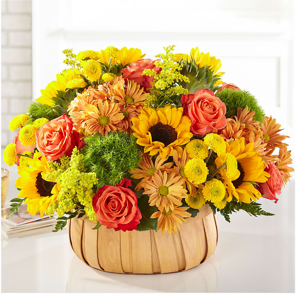 Harvest Sunflower Basket – Oopsie Daisy Llc, Berlin NJ