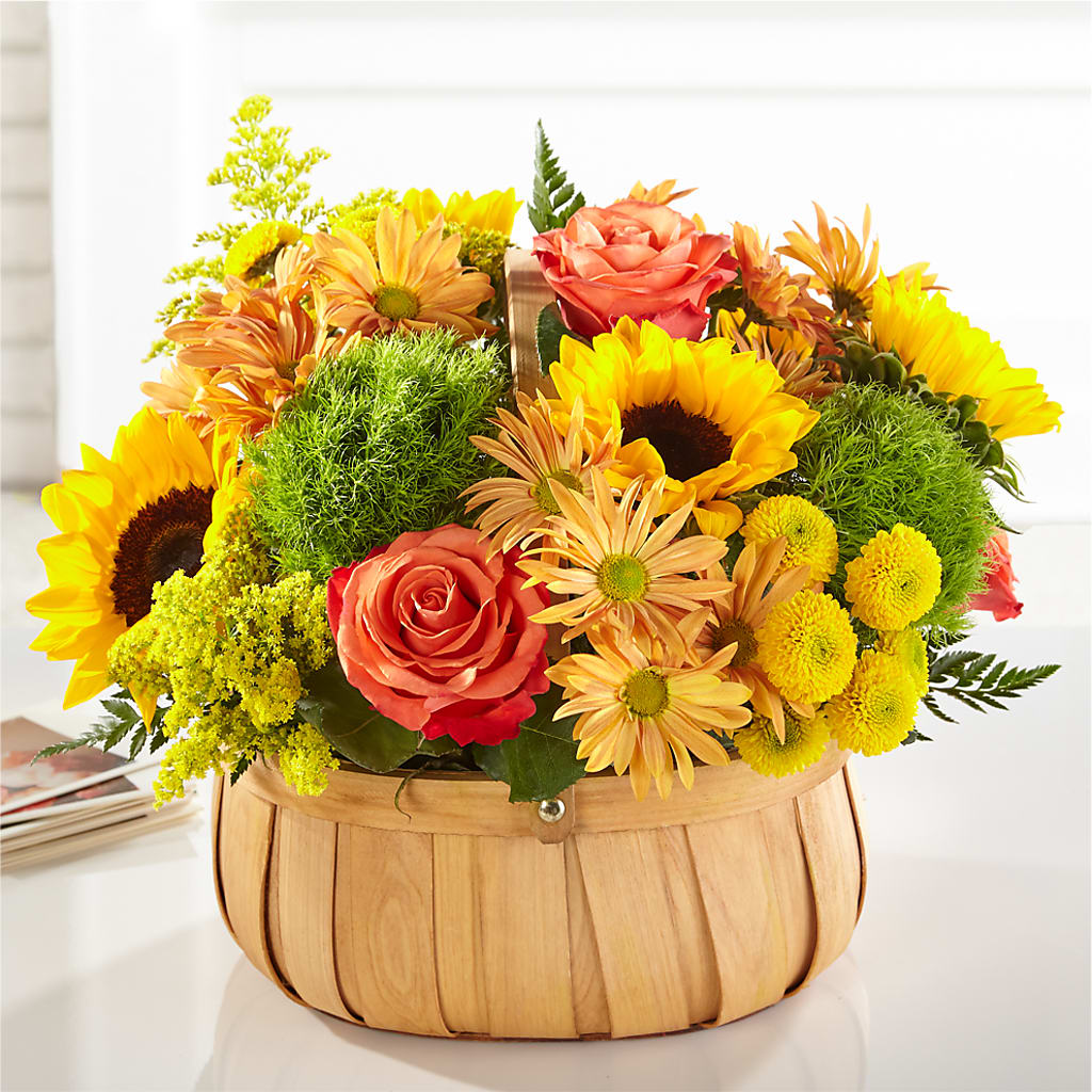 Harvest Sunflower Basket – Oopsie Daisy Llc, Berlin NJ