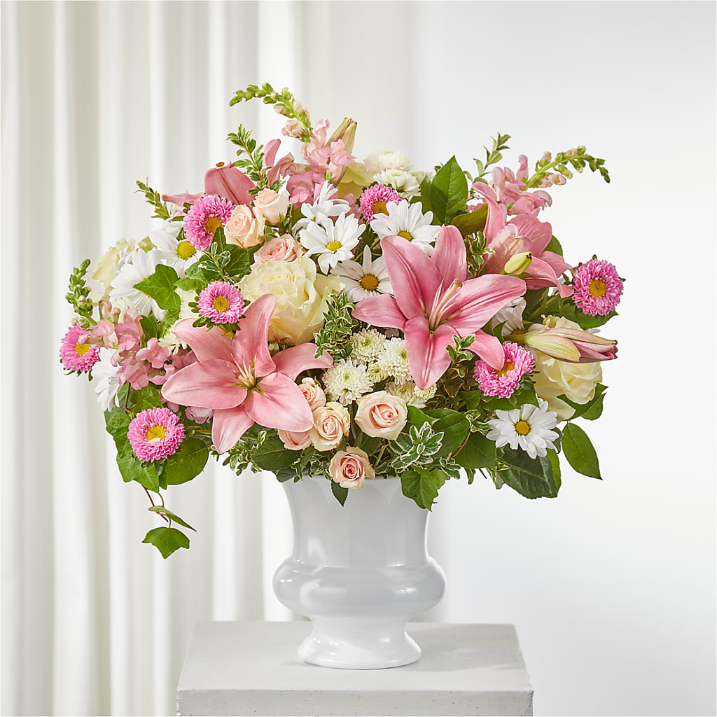 Empathetic Blooms Urn Arrangement – Oopsie Daisy Llc, Berlin NJ