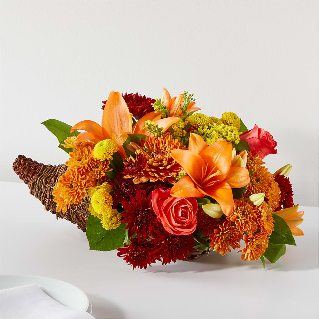 Bouquet of Blessings Cornucopia – Oopsie Daisy Llc, Berlin NJ