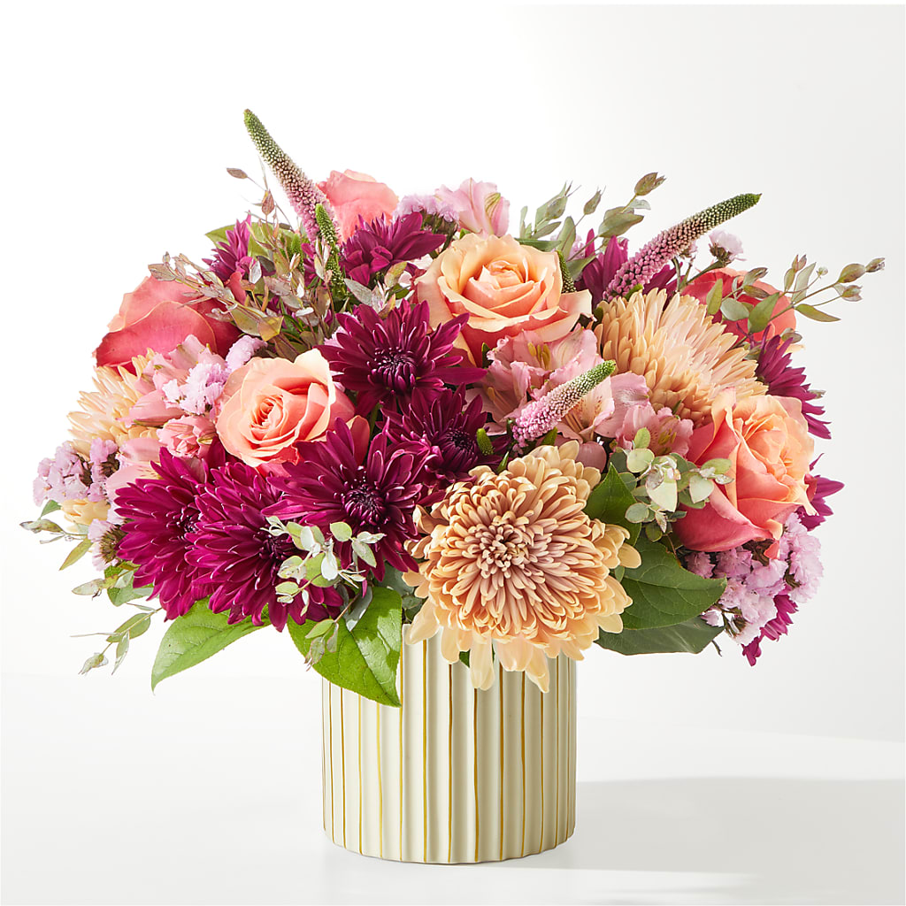 Berry Cobbler Bouquet with Ivory Vase – Oopsie Daisy Llc, Berlin NJ