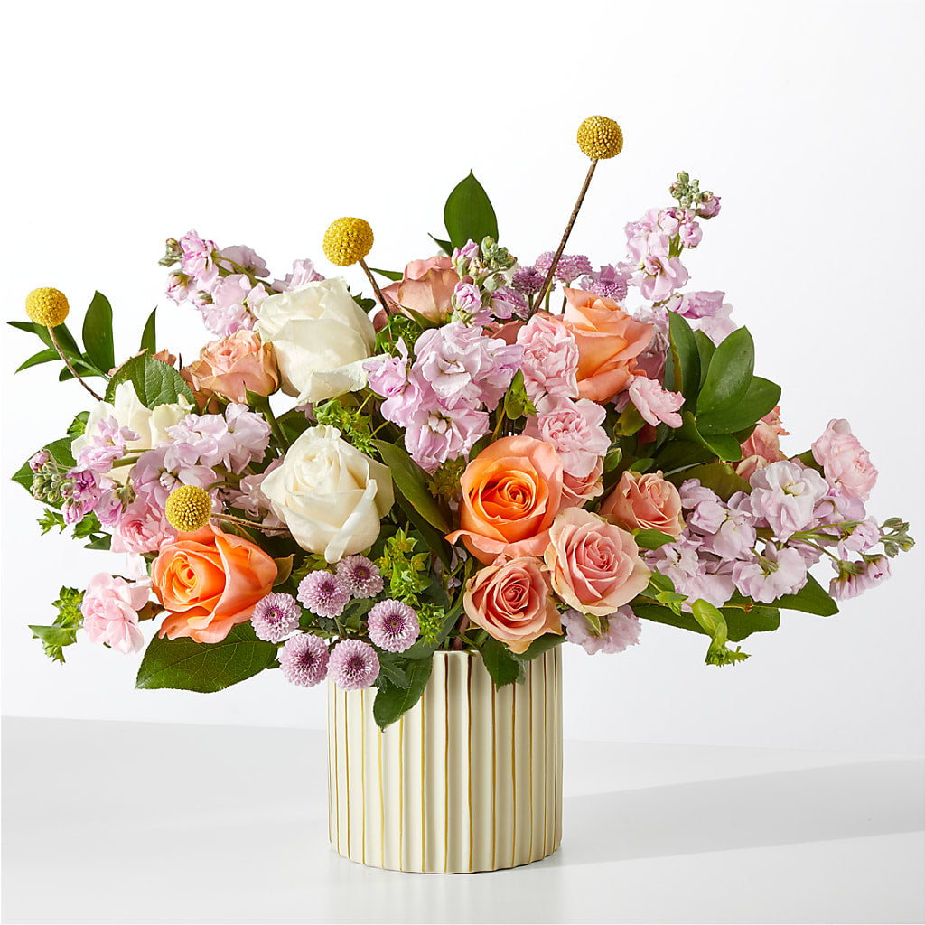French Market Bouquet with Ivory Vase – Oopsie Daisy Llc, Berlin NJ