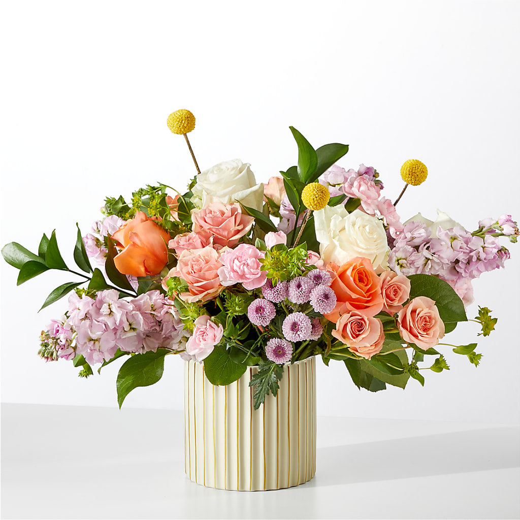 French Market Bouquet with Ivory Vase – Oopsie Daisy Llc, Berlin NJ