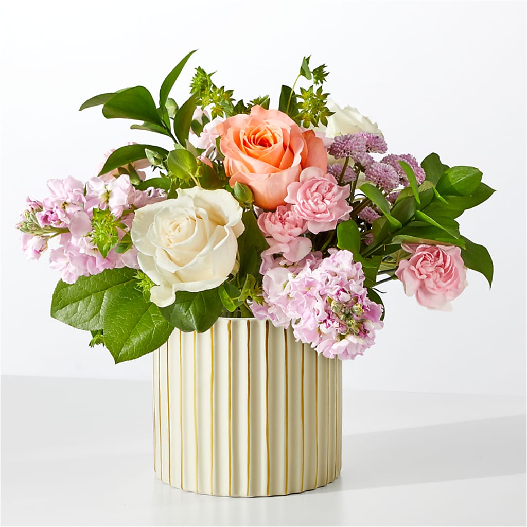 French Market Bouquet with Ivory Vase – Oopsie Daisy Llc, Berlin NJ