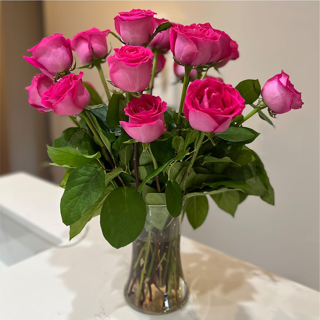 Long Stem Pink Rose Bouquet –  Oopsie Daisy Llc, Berlin NJ