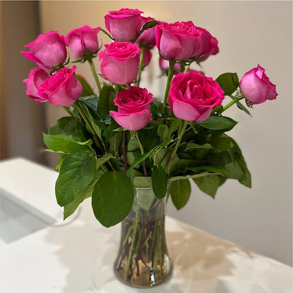 Long Stem Pink Rose Bouquet –  Oopsie Daisy Llc, Berlin NJ