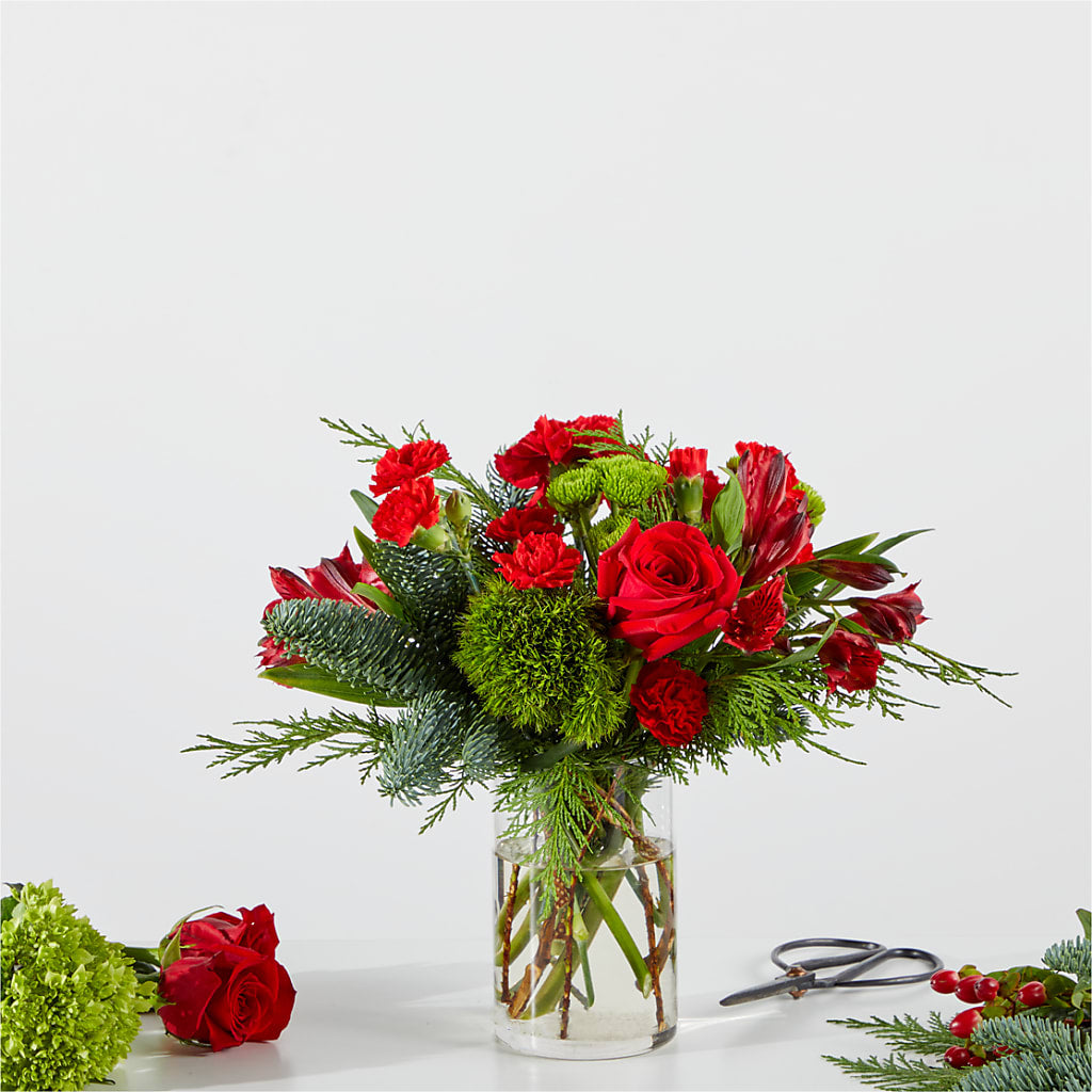 Merry Moment Bouquet – A Florist Original –  Oopsie Daisy Llc, Berlin NJ