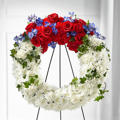 Patriotic Passion Wreath –  Oopsie Daisy Llc, Berlin NJ
