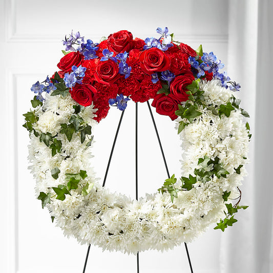 Patriotic Passion Wreath –  Oopsie Daisy Llc, Berlin NJ