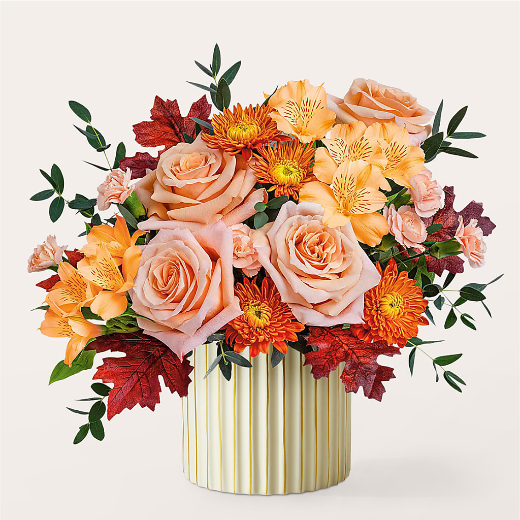 Spiced Latte Bouquet with Ivory Vase –  Oopsie Daisy Llc, Berlin NJ
