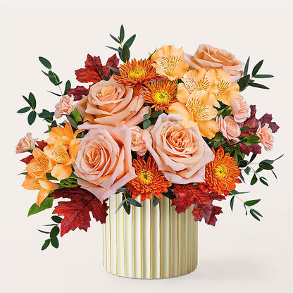 Spiced Latte Bouquet with Ivory Vase –  Oopsie Daisy Llc, Berlin NJ