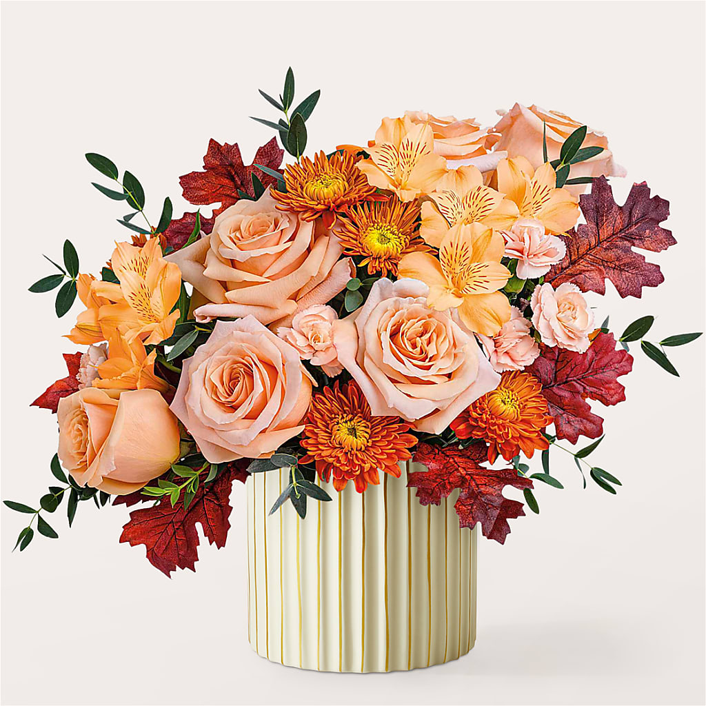 Spiced Latte Bouquet with Ivory Vase –  Oopsie Daisy Llc, Berlin NJ