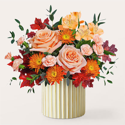 Spiced Latte Bouquet with Ivory Vase –  Oopsie Daisy Llc, Berlin NJ
